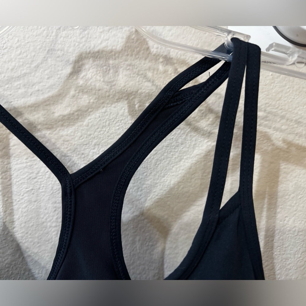 Fabletics One Sided Double Strap Black Workout Tank Size Small - Picture 4 of 5